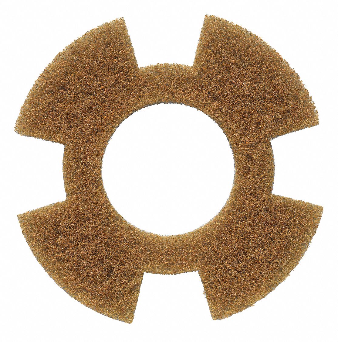 Cleaning Pad: 10 5/8 in Dia, Diamond, Orange, 350 RPM Max Speed, 1 PR