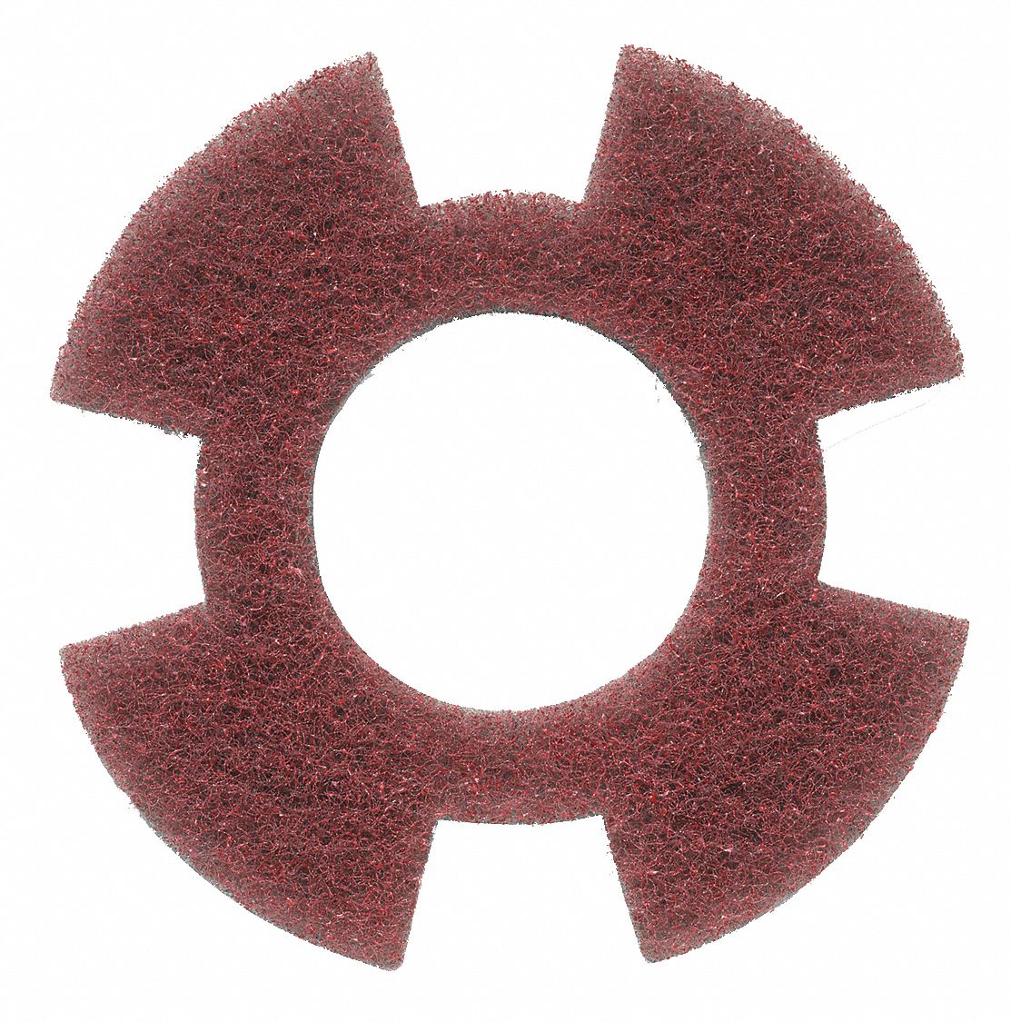 Twister Pad: 8 1/2 in Dia, Diamond, Red, 350 RPM Max Speed, 2 PK