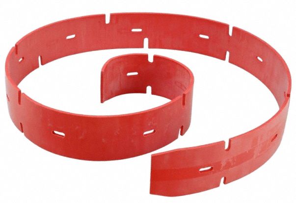 Front Squeegee Blade: Front Squeegee Blade, Premium Rubber, 27 1/2 in Overall Lg, Red