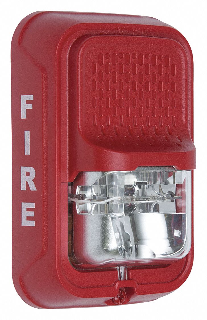 SYSTEM SENSOR, Marked Fire, Red, Compact Strobe - 54TP85|SGRL - Grainger