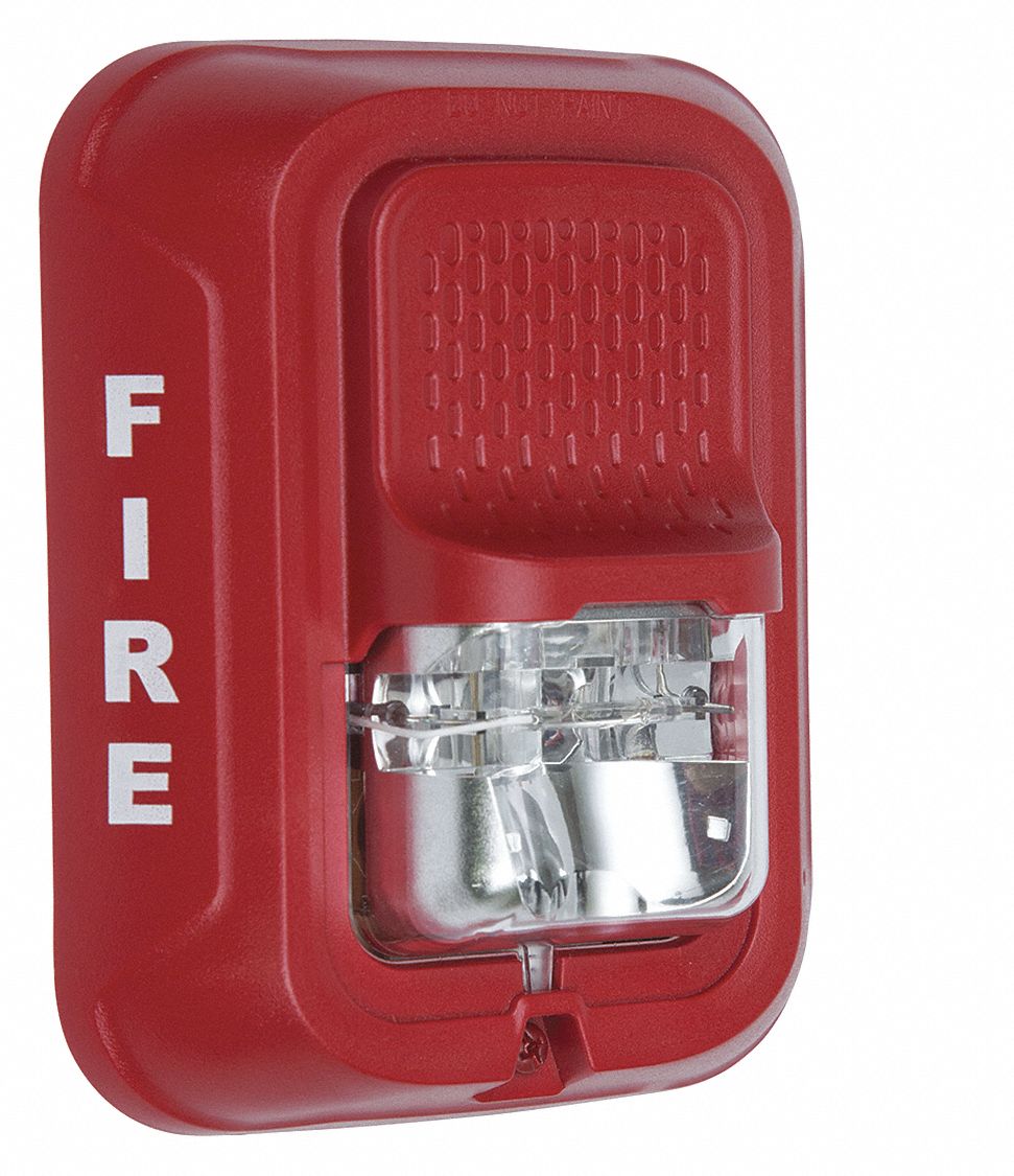 System sensor strobe marked fire strobe red 54tp95 srl grainger