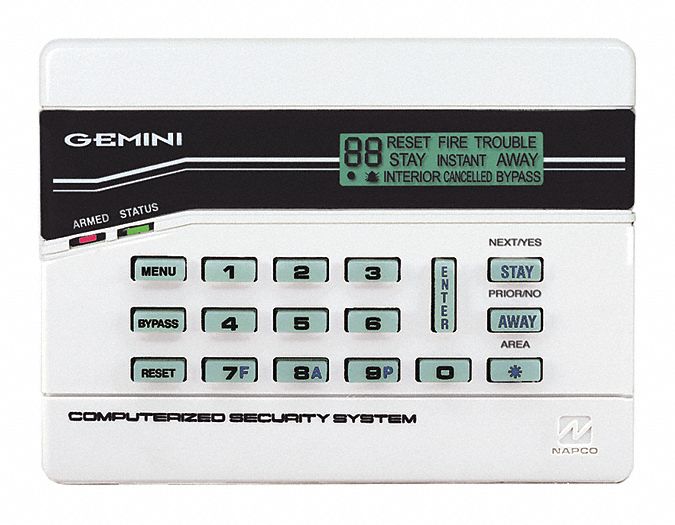 Intrusion System Keypads 5-7/8 W LED