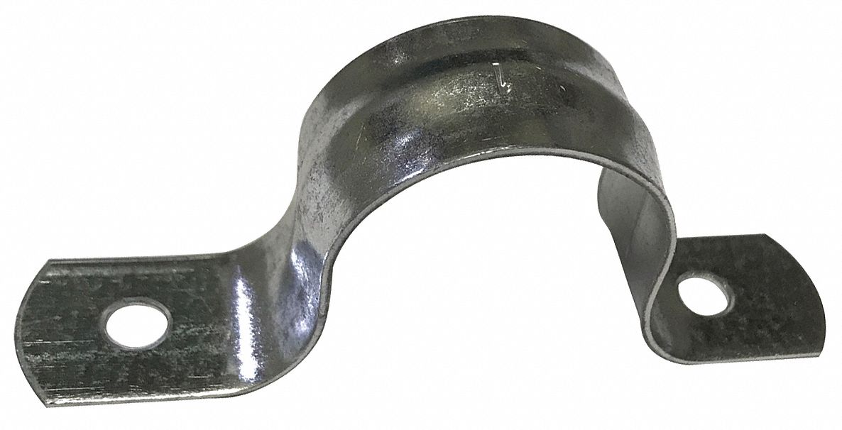 GRAINGER APPROVED Pipe Strap, Galvanized, 1 Pipe Size 54TU21GA100PS Grainger