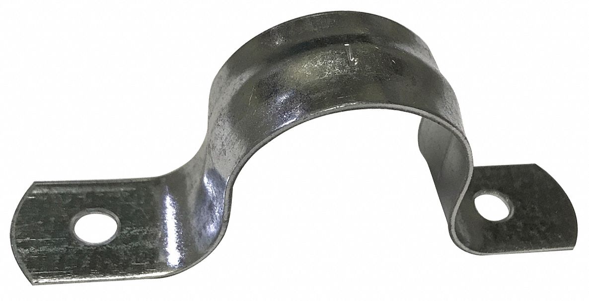 PIPE STRAP: GALVANIZED STEEL, FOR 1 IN PIPE, FOR 1 5/16 IN COPPER TUBE, FOR 1 5/16 IN MAX OD