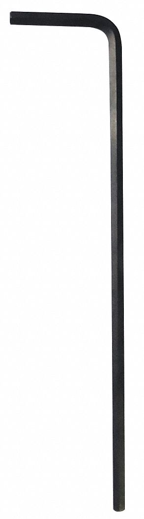 HEX KEY, 0 BALL ENDS, 2.5 MM TIP SIZE, METRIC, LONG, ALLOY STEEL, BLACK OXIDE