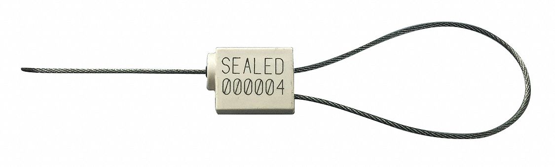 1/16 Cable Seals White Plastic PK100