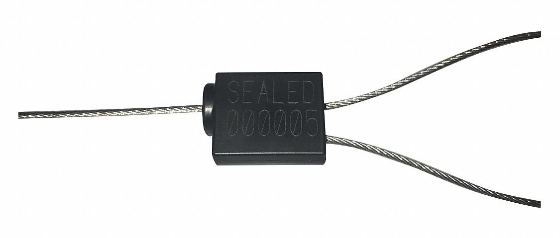 1/8 Cable Seals Black Plastic PK100