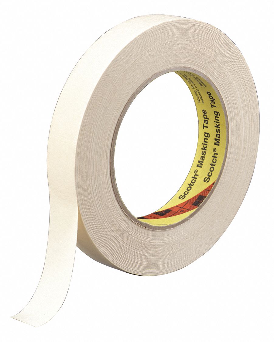 PAINTER'S TAPE, 15/16 IN X 60 YD, 6.3 MIL, RUBBER ADHESIVE, INDOOR, UP TO 250 ° F, 36 PK