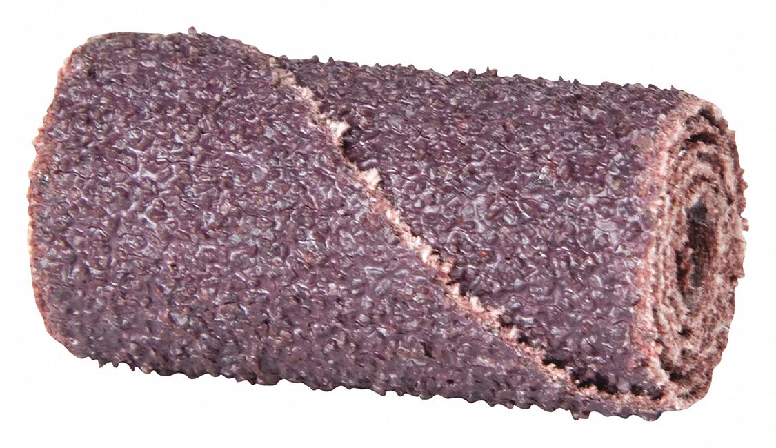 MERIT Cartridge Roll 60 Grit, 3/4 in Dia, Aluminum Oxide, 2 in Lg