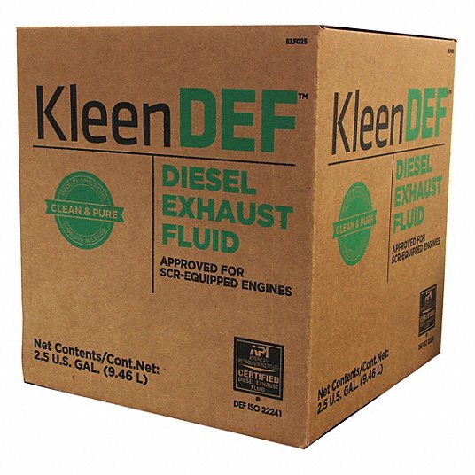 Diesel Exhaust Fluid DEF: 2.5 gal Container Size, Box