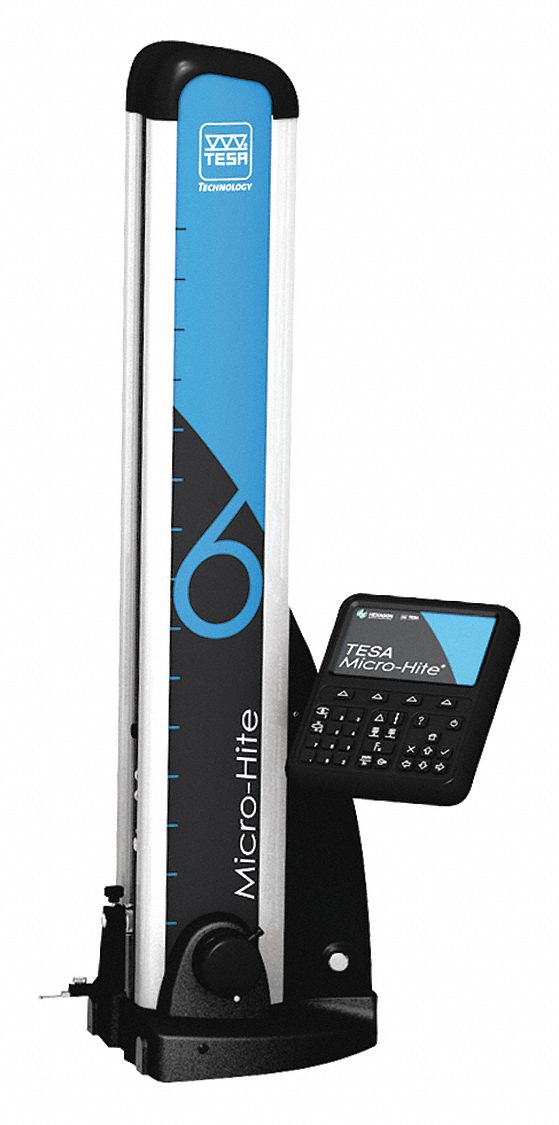 TESA BROWN & SHARPE, 0 to 600 mm/170 to 770 mm Range, Cable/Wireless, Digital Height Gauge