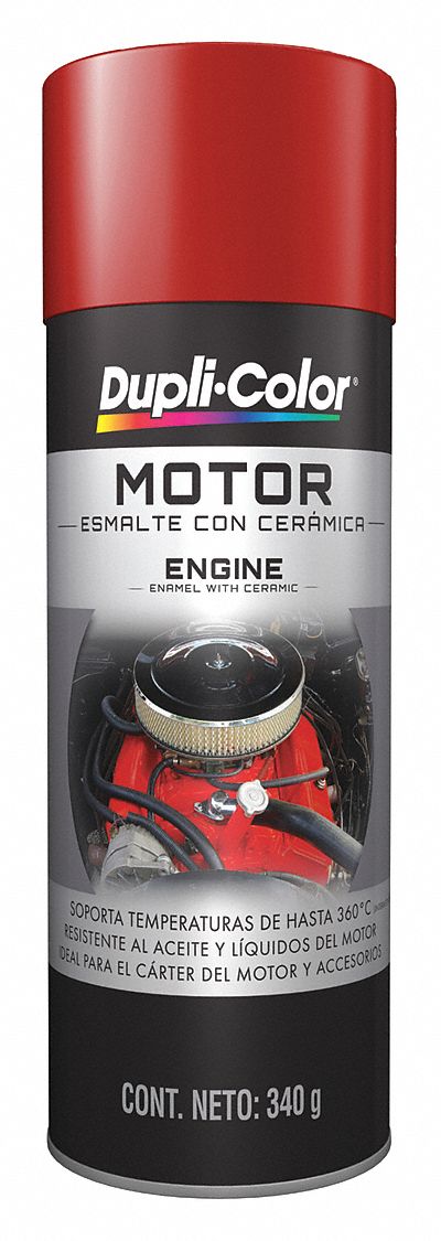 Engine Enamel: Ford Red, Gloss, 12 oz Container Size