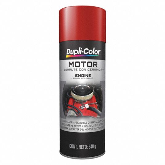 DUPLICOLOR Engine Enamel, Ford Red, 12 oz. Size 54VL26EDE160507