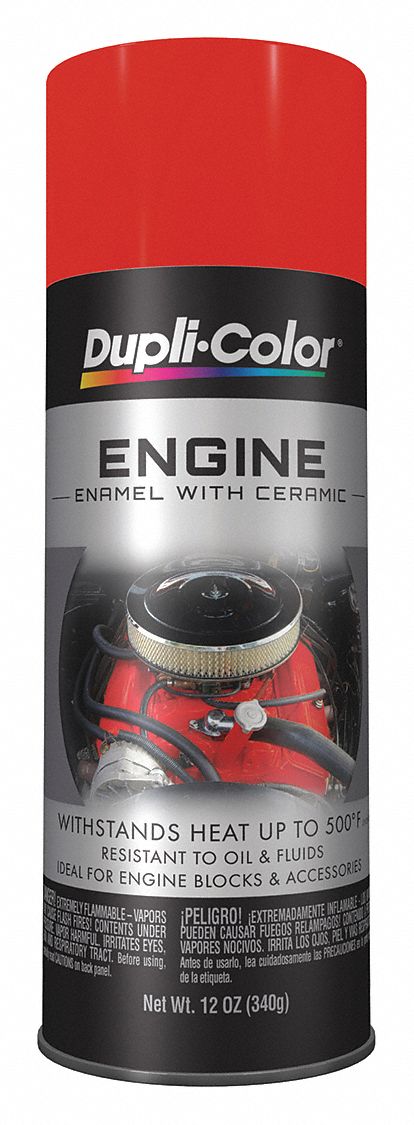 Engine Enamel: Chevy Orange, Gloss, 16 oz Container Size