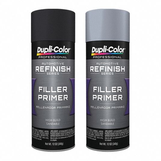 DUPLICOLOR Auto Body Filler Primer, Gray 54VL33EDPP10407 Grainger