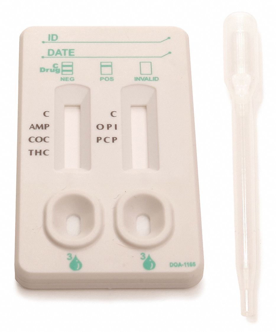 Accutest Urine Drug Test Kit Detects Amp Coc Met Opi Thc Pk1 54wh37 Ds51 Grainger