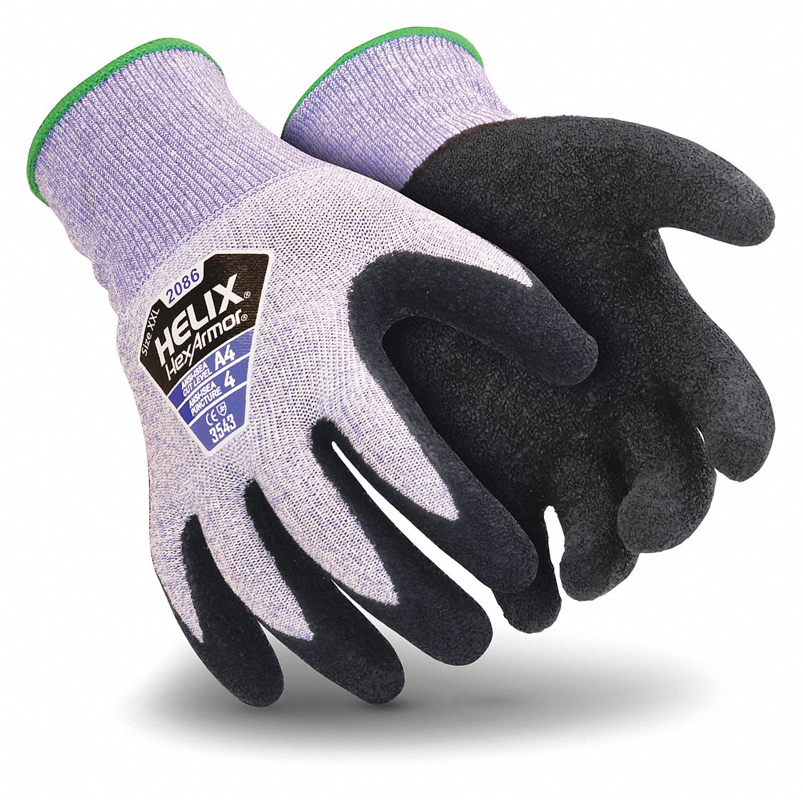 HEXARMOR Cut Resistant Gloves, A4 Cut Level, 2XS, PR 54WH992086XXS