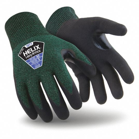 HEXARMOR, L ( 9 ), ANSI Cut Level A2, Coated Gloves - 54WJ22|1071-L (9 ...