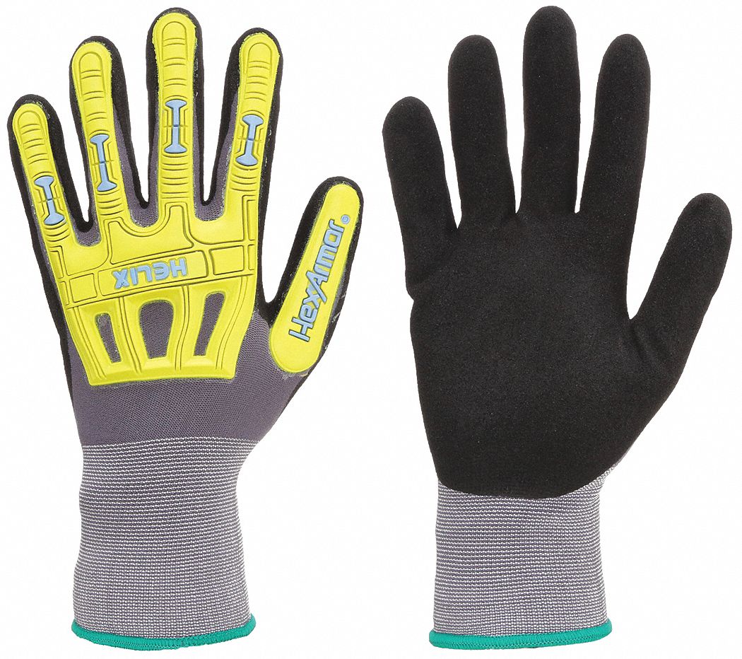 HEXARMOR, XL ( 10 ), Sandy, Coated Gloves 54WJ331095XL (10) Grainger