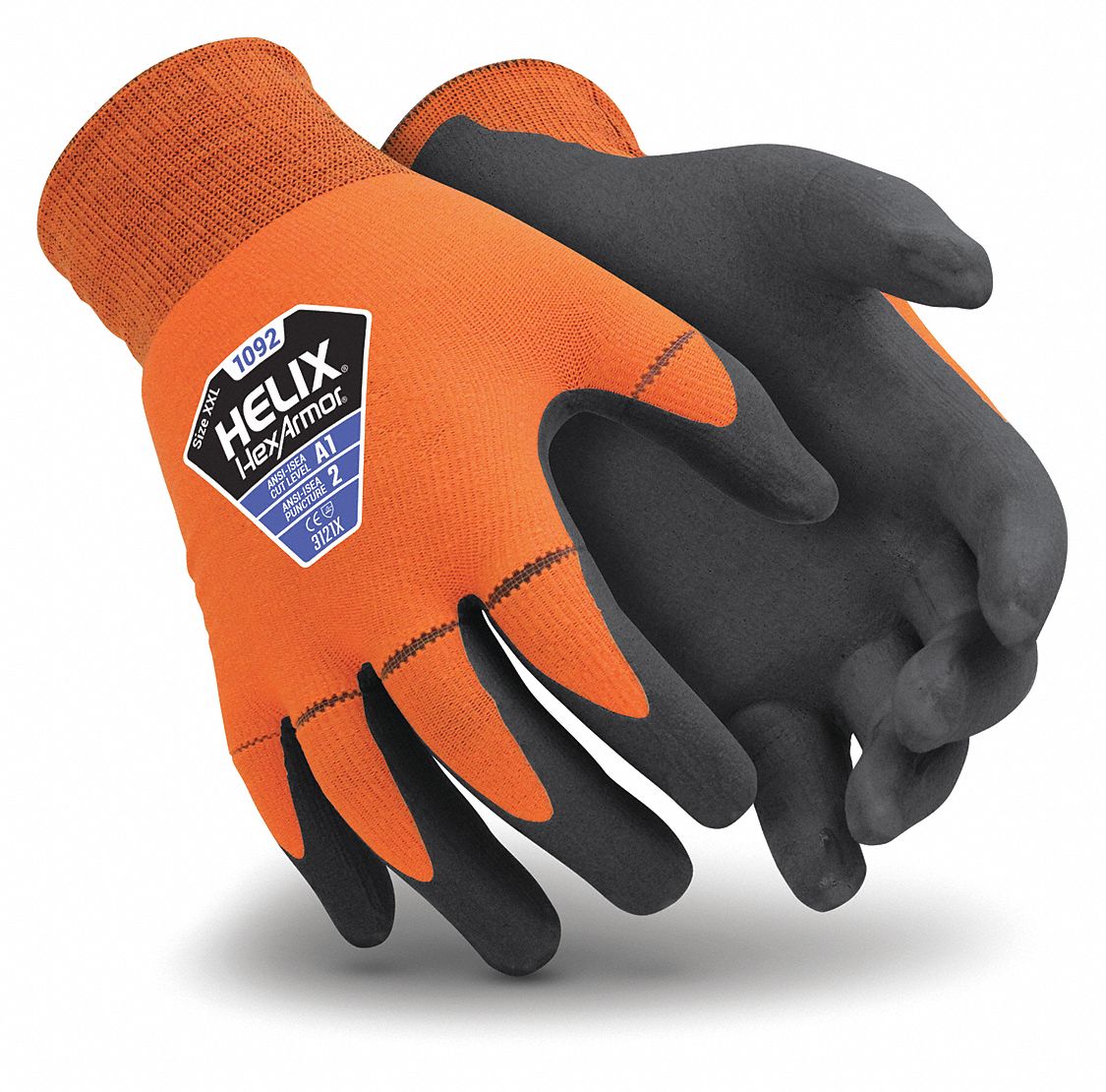 HEXARMOR Coated Gloves, M, 1 PR 54WJ391092M (8) Grainger