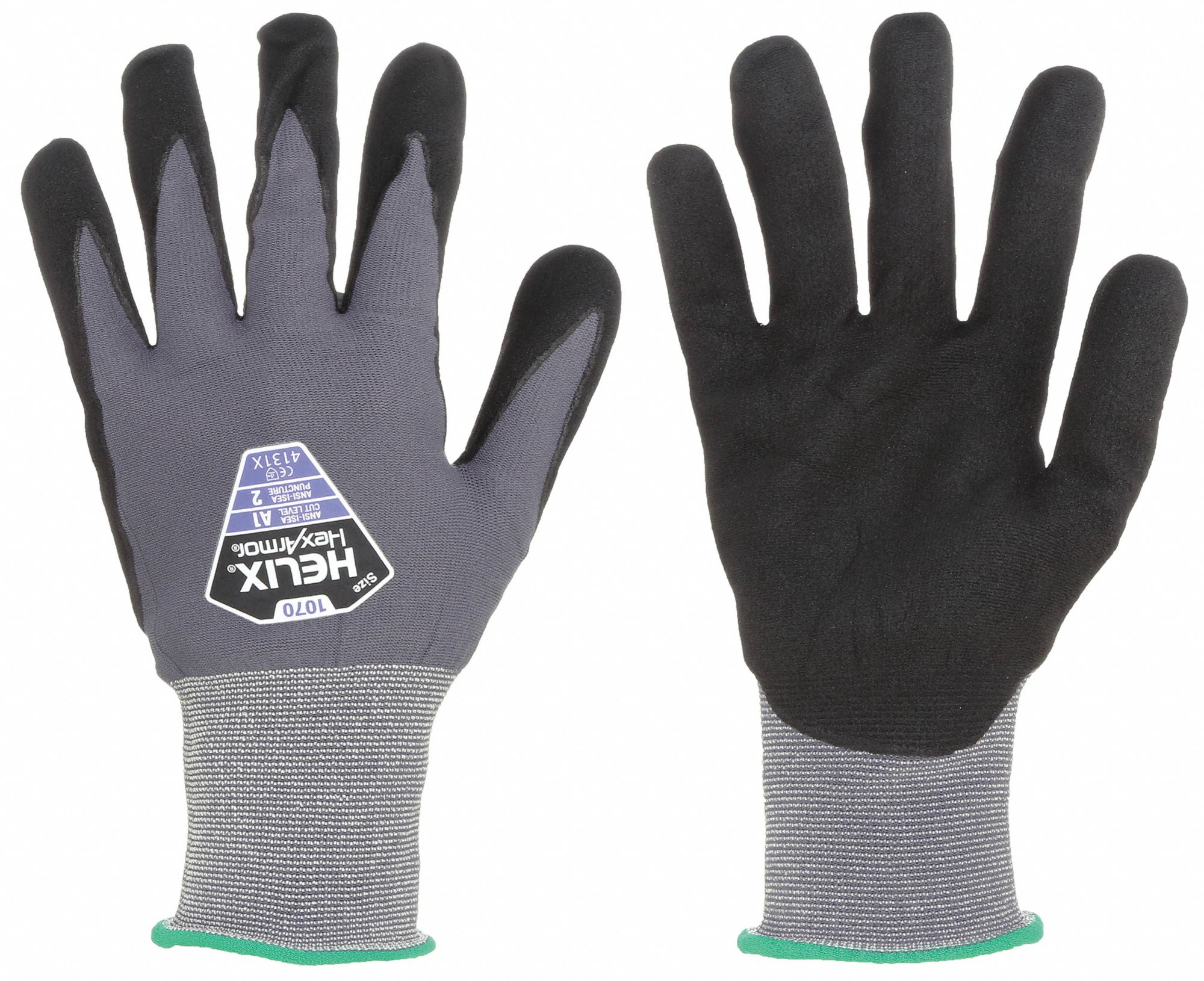 15G Grey Nitrile Coated Seamless Gloves
