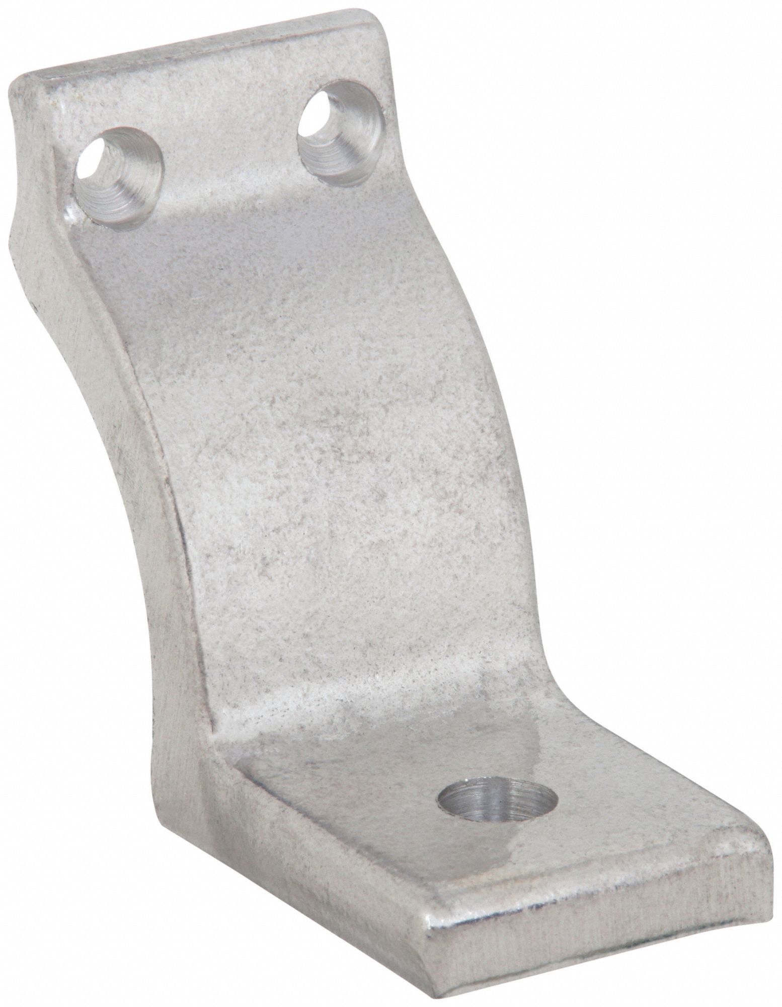 Structural Pipe Fitting: Handrail Bracket, Open Rail Support, 1 1/4 in For Pipe Size, Aluminum, Gray