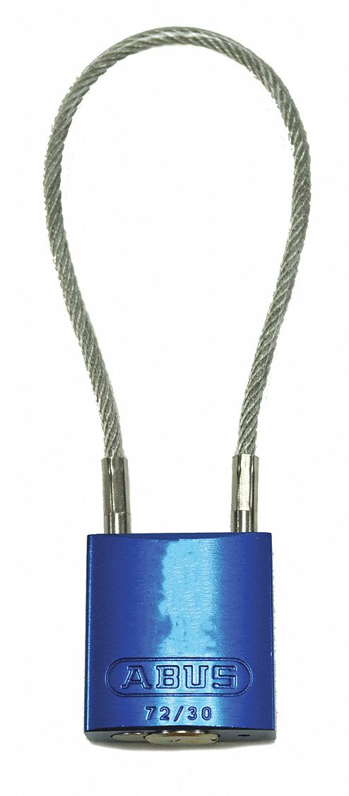 Lockout Padlock, Key Different, Blue Body