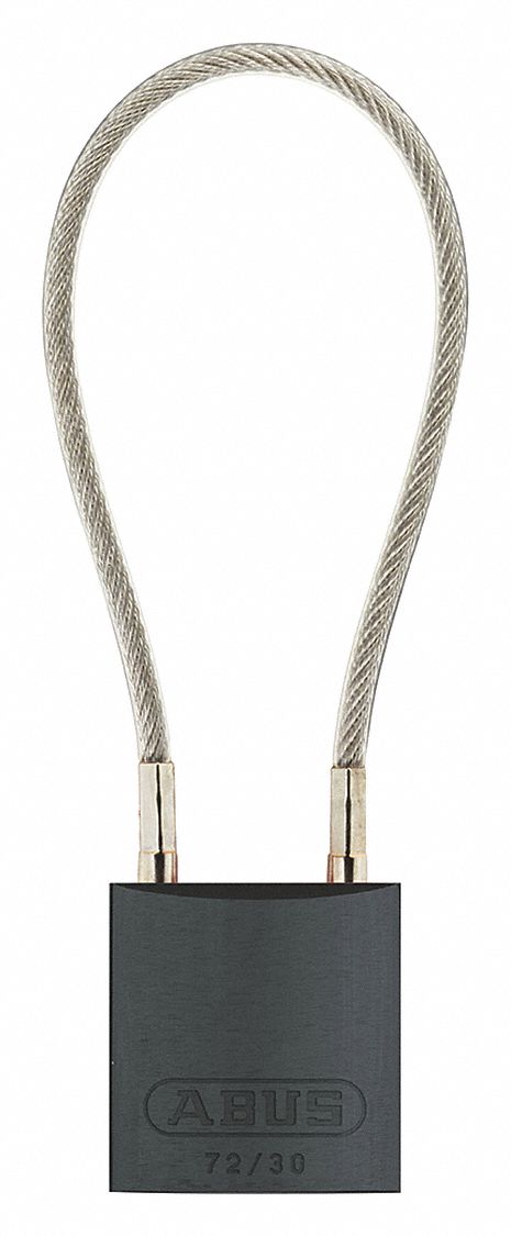 Lockout Padlock, Key Different, Blk Body