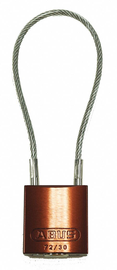 Lockout Padlock, Key Different, Brown Body