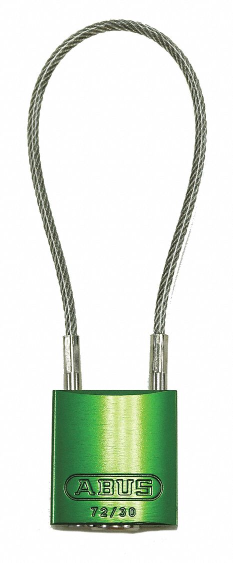 Lockout Padlock, Key Different, Green Body