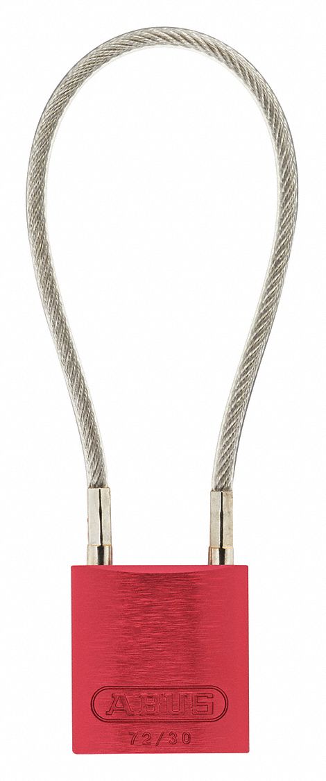 Lockout Padlock, Key Alike, Red Body