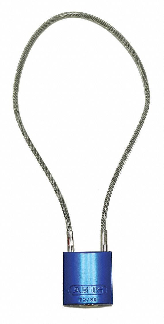 Lockout Padlock, Key Different, Blue Body