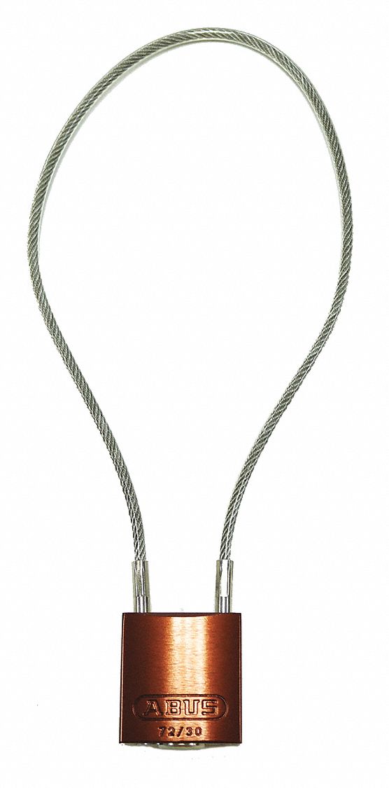 Lockout Padlock, Key Different, Brown Body