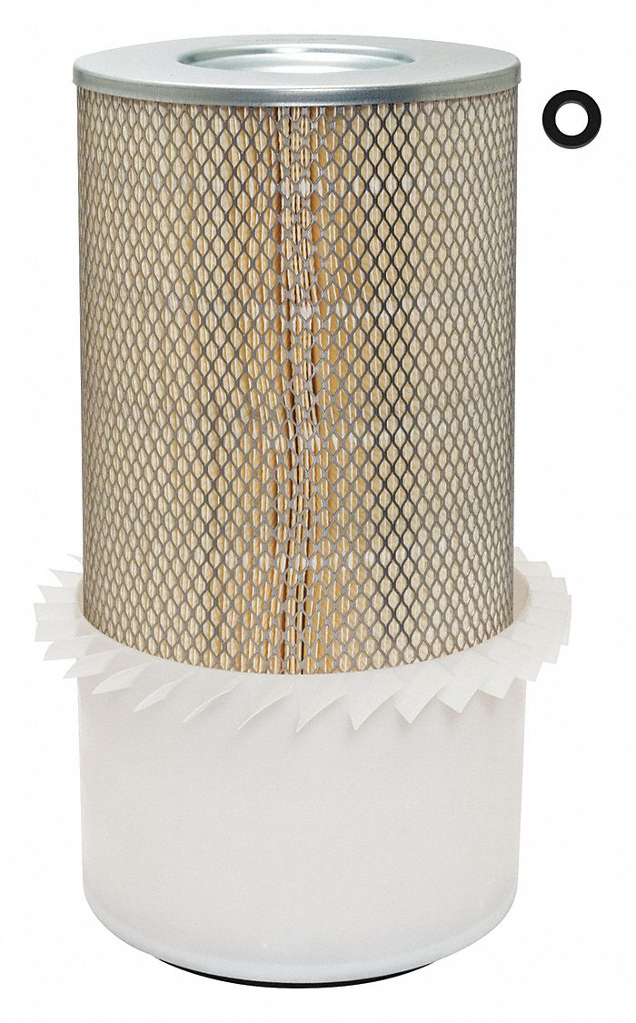 Automotive Air Filter: Round-Oval, Engine, Round, Axial Seal, 9 7/32 in Outside Dia