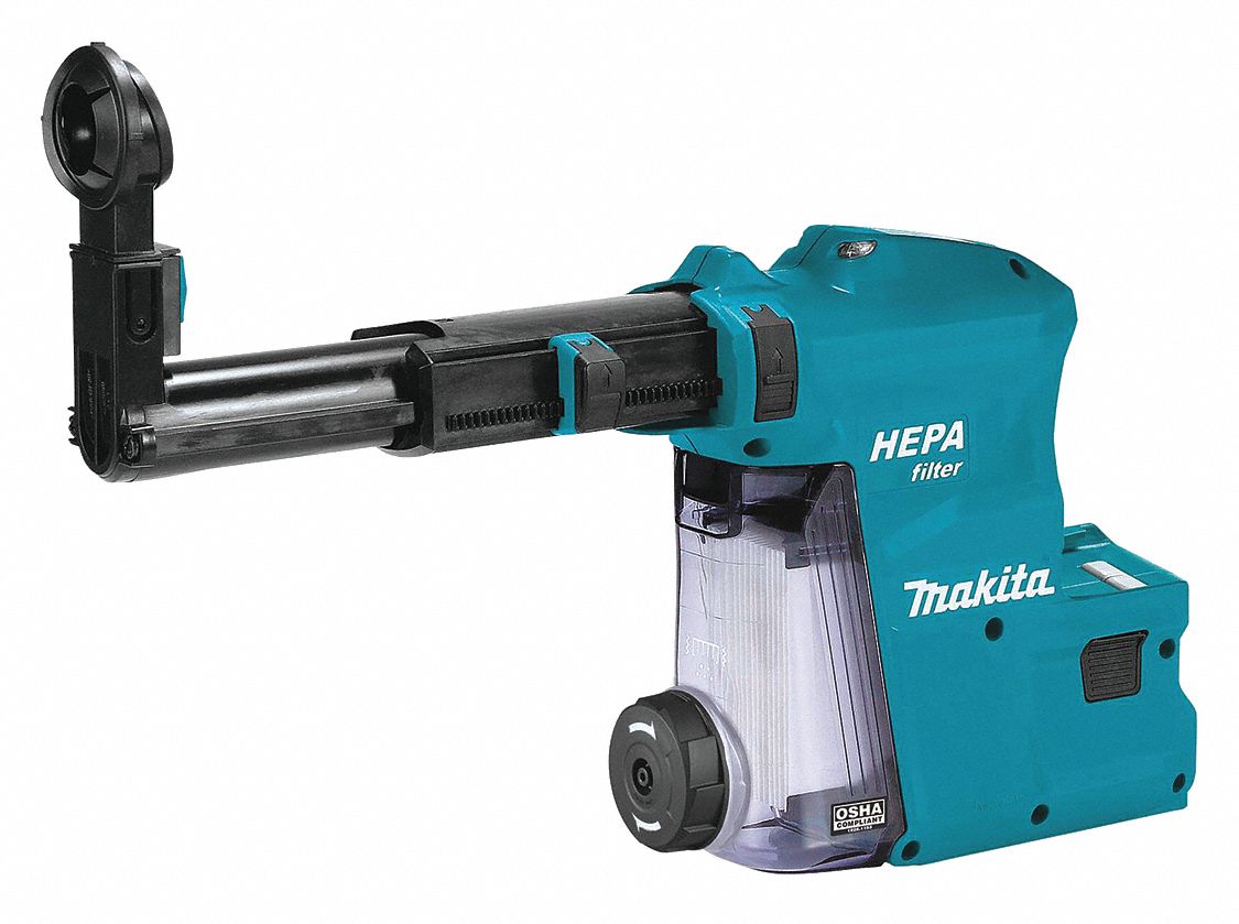 On-Tool Dust Extractor: On-Tool, Self-Contained, 1 1/8 in Max. Dia, XRH08/XRH10, SDS-Plus
