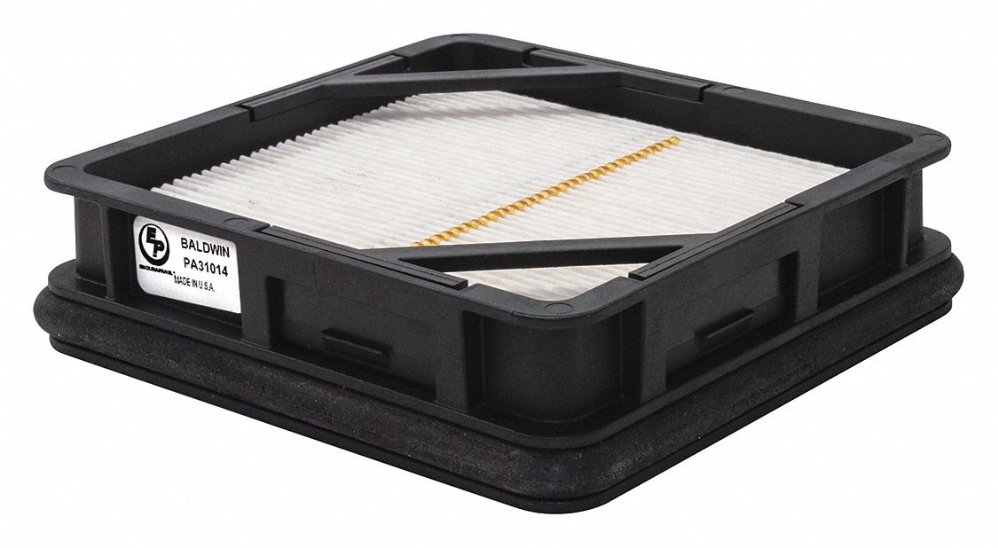 Automotive Air Filter: Panel, Engine, Rectangular, Panel, 5 11/16 in Overall Lg