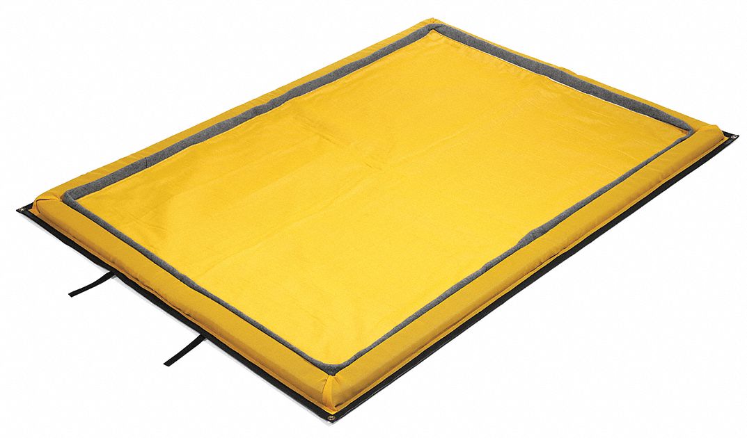 Filter Berm Pad: Fuel/Hydrocarbons/Oil, 63 in x 86 in, 1 Pads, 4.61 gal Oil Capacity/EA