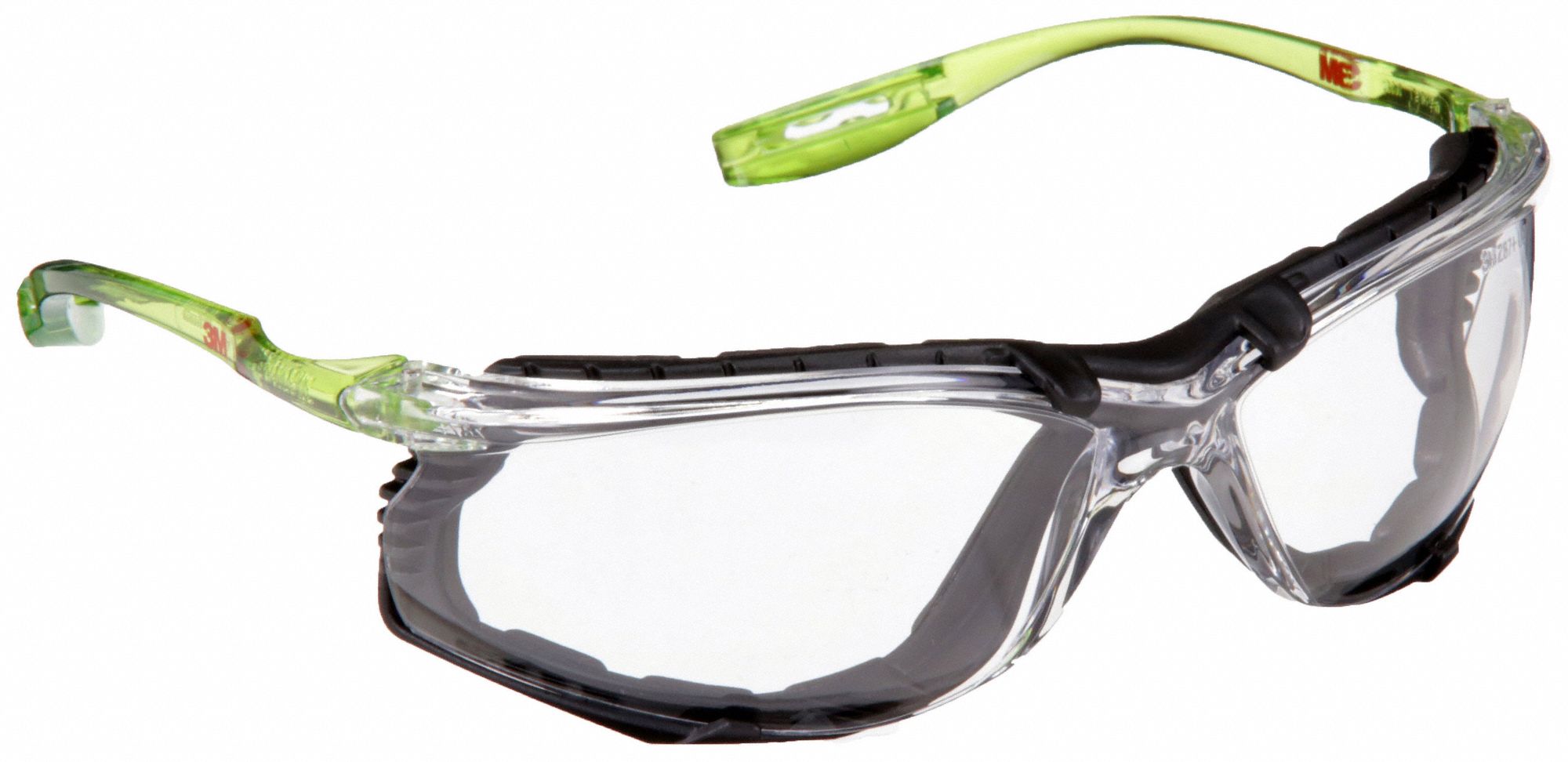 LUNETTES SÉCURITÉ A/ CORDON AU NIVEAU DES BRANCHES, ANSI, ANTI-BUÉE/PROTECTION ANTI-UV, VERT, PC