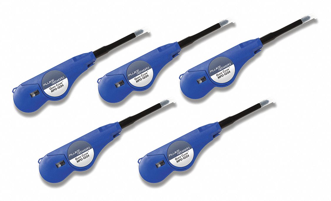 FIBER CONNECTOR CLEANER,7 1/2 IN L,5PK