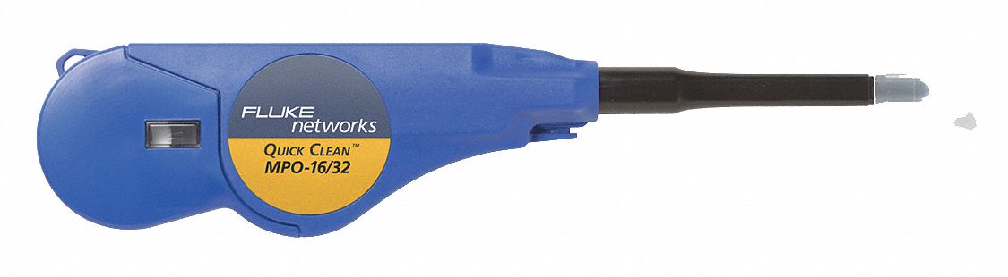 Fiber Connector Cleaner: 600 Cleaning Cycles, Fixed Tip, Straight, One-Push, MPO