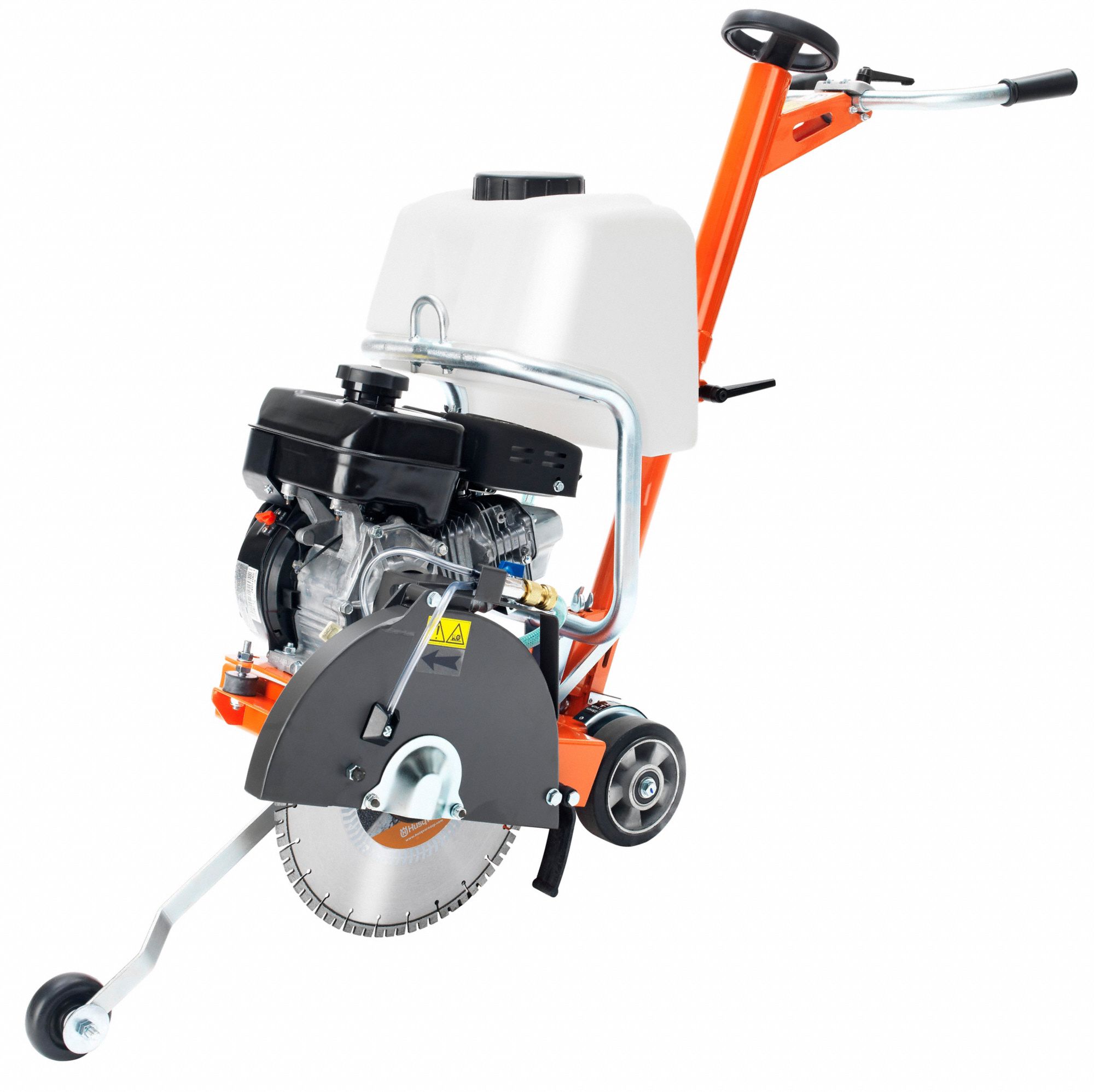HUSQVARNA Asphalt, Concrete, Wet, WalkBehind Concrete Saw, 14 in Blade Dia., 4 5/8 in Max