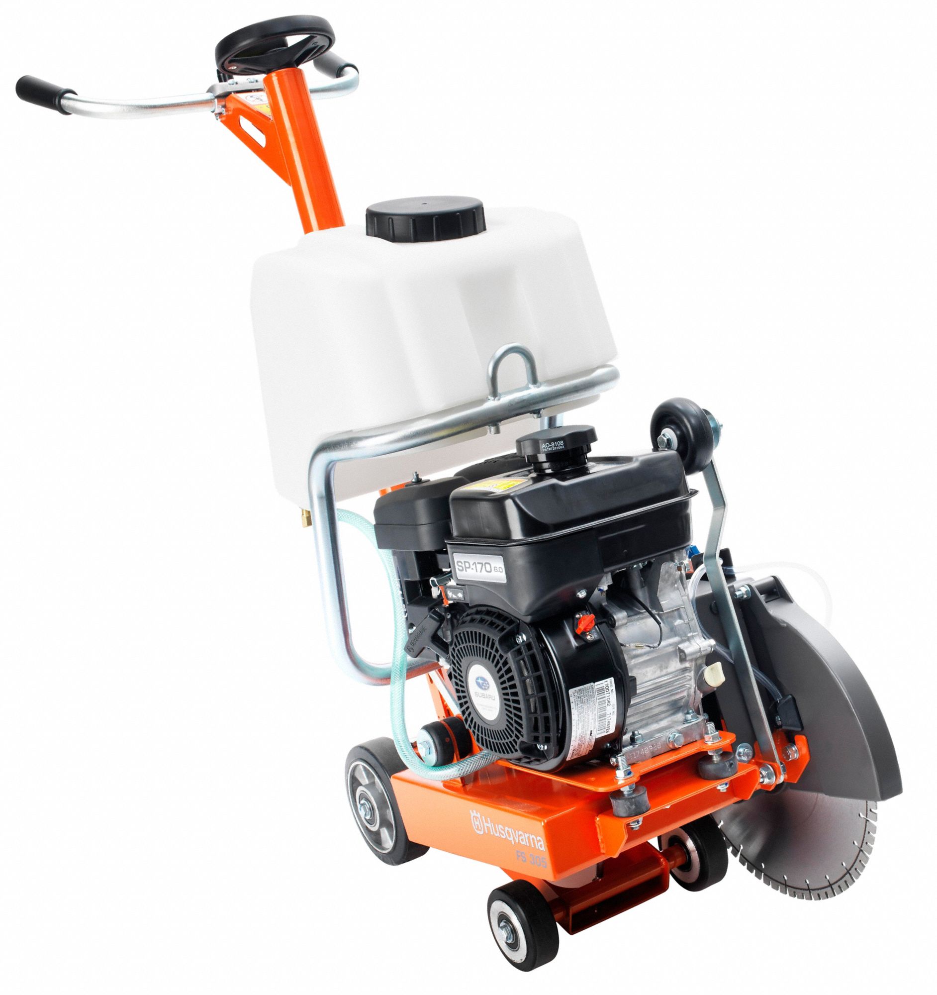 Husqvarna Walk Behind Concrete Saw 14 In Blade Dia Wet 4 58 In Max Cutting Dp Gasoline