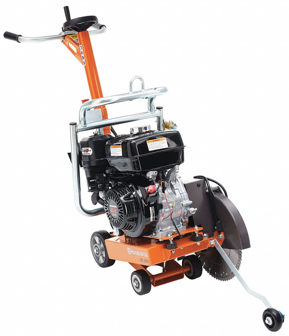 Husqvarna walk behind on sale concrete saw