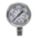 INDUSTRIAL PRESSURE GAUGE, 5,000 PSI TO 0 PSI/HG TO 5,000 PSI, 2 IN DIAL, BOTTOM, 300