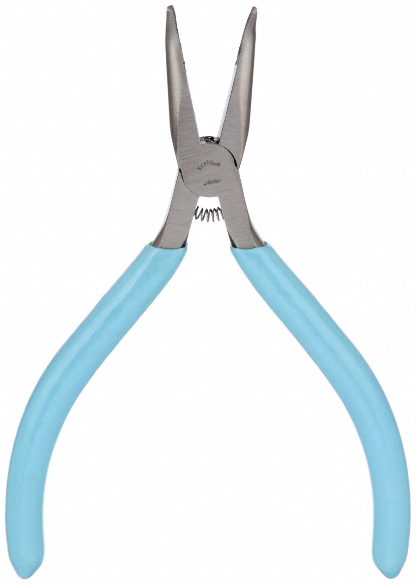 LONG NOSE PLIER, ESD-SAFE, 1 IN MAX JAW OPENING, 5 IN OVERALL L, 1¼ IN JAW L, 3/64 IN TIP W