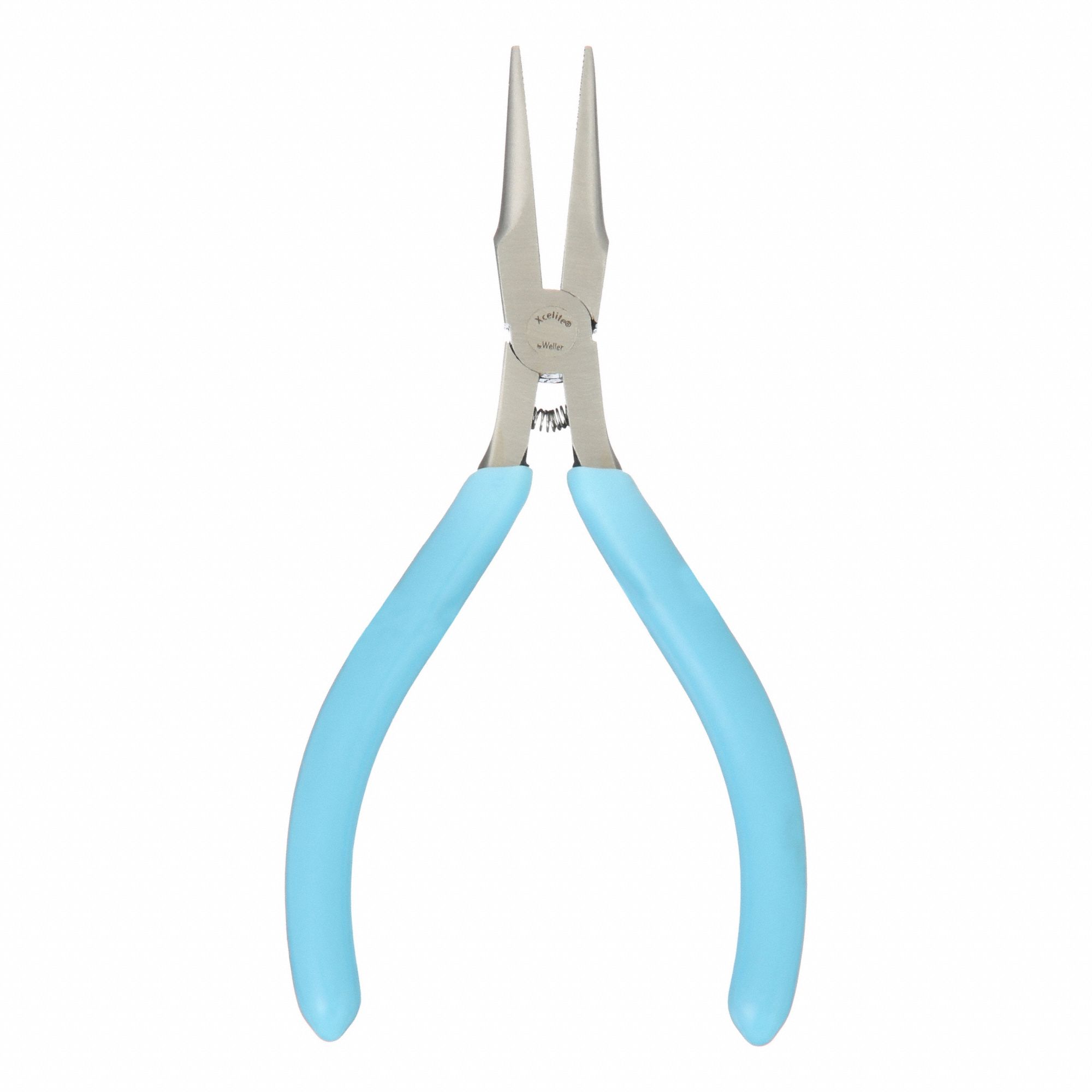 NEEDLE NOSE PLIER, ESD-SAFE, 1 IN MAX JAW OPENING, 5 IN OVERALL L, 1¼ IN JAW L, 5/64 IN TIP W