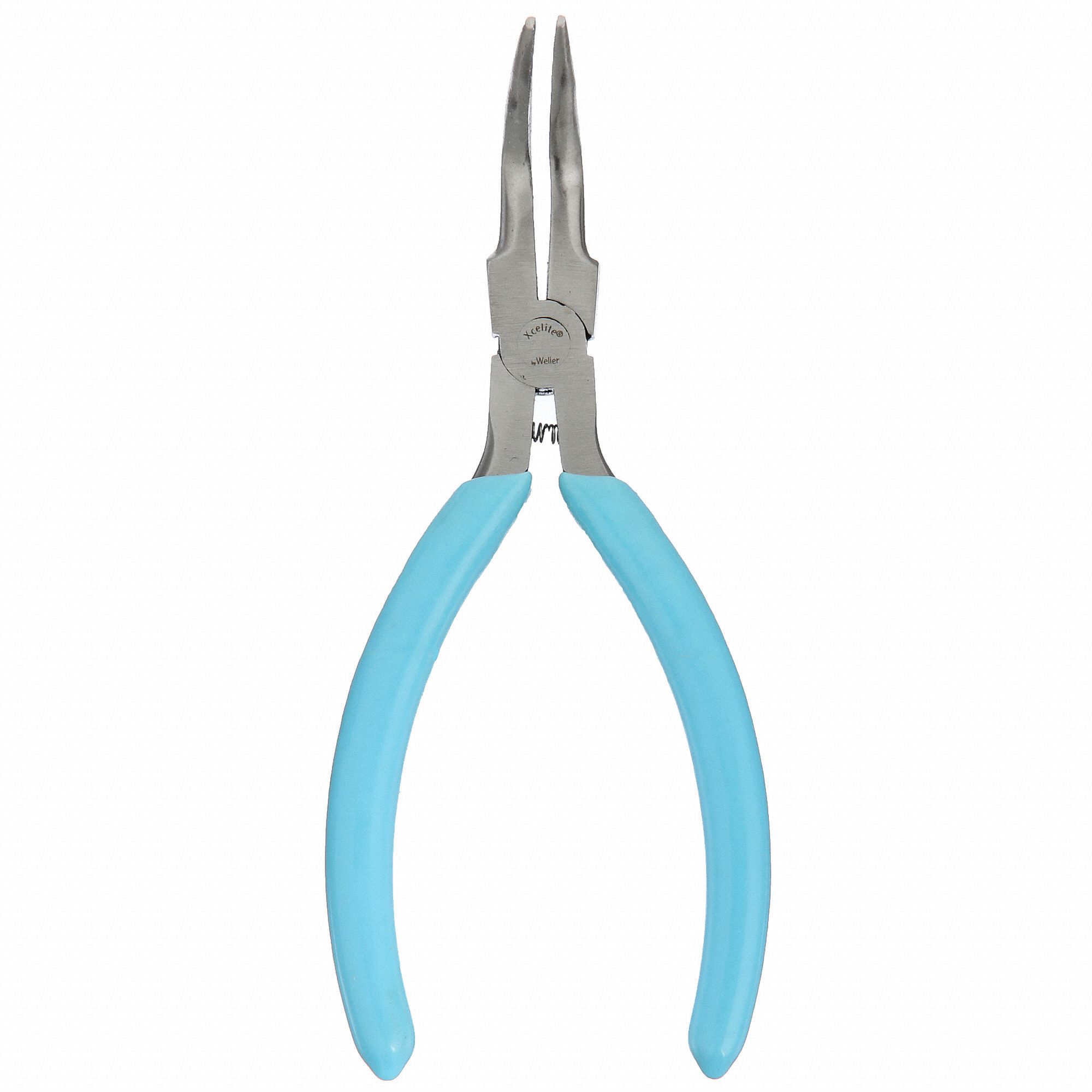 ROUND NOSE PLIER, ESD-SAFE, 1 IN MAX JAW OPENING, 6 IN OVERALL L, 1⅜ IN JAW L, 1/16 IN TIP W