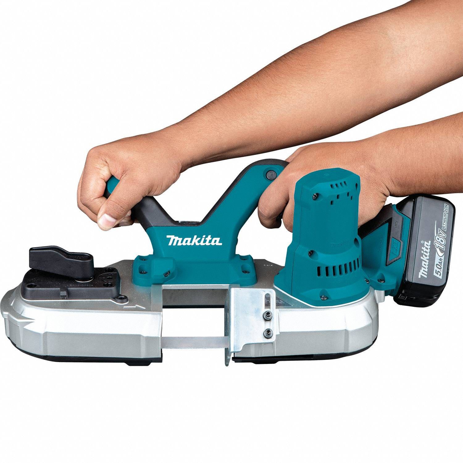 MAKITA Cordless, Portable Band Saw, 18V DC, 32 7/8 in Blade Length 54XT14XBP03T Grainger