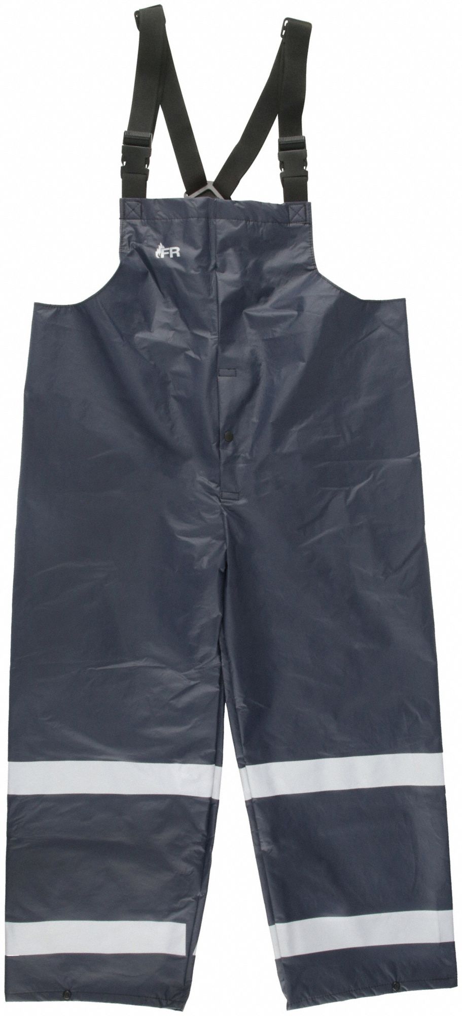Reflective Rain Bib Overall, L, 40" to 42"