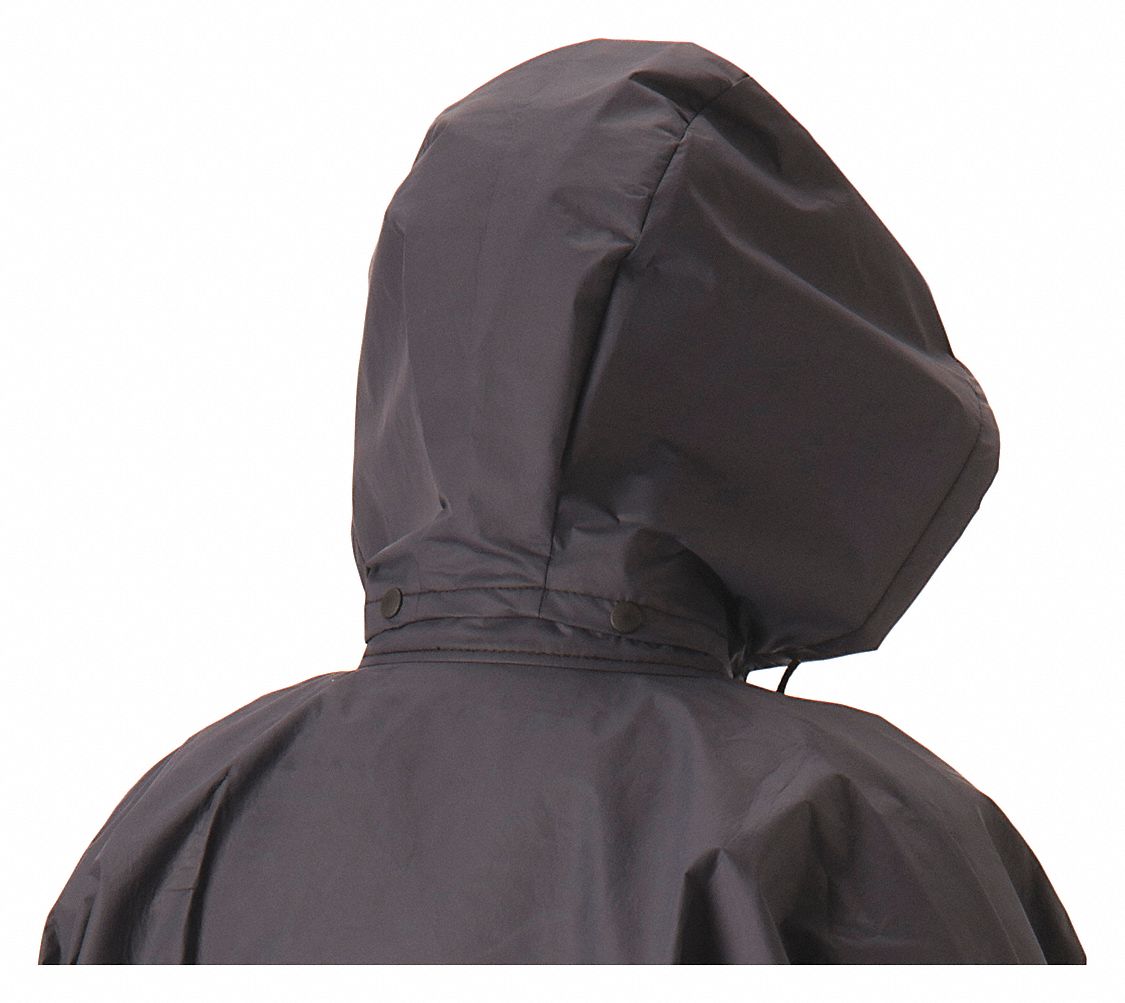 NASCO Flame Resistant Rain Hood with Snaps, Blue, Rainwear Primary ...